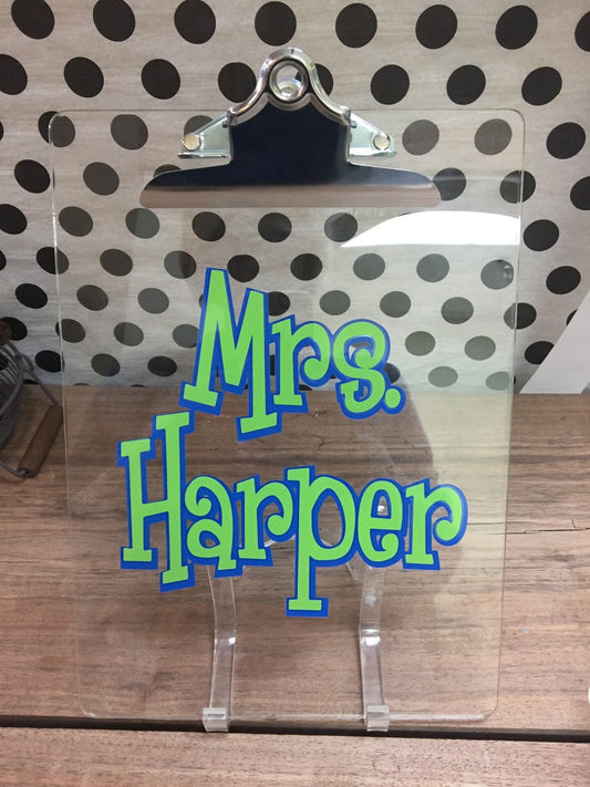 Acrylic Clipboard
