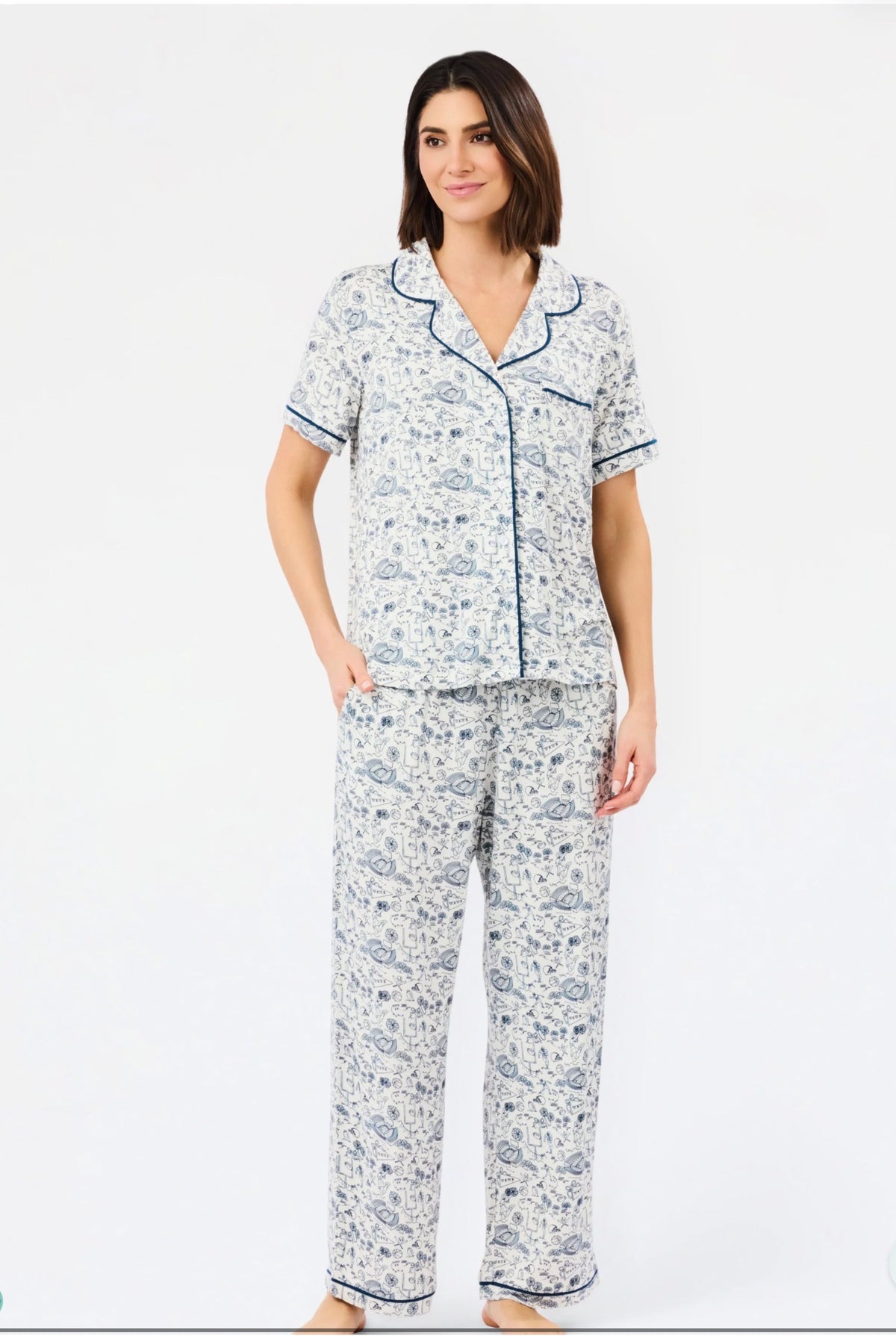 Navy Pajama Set