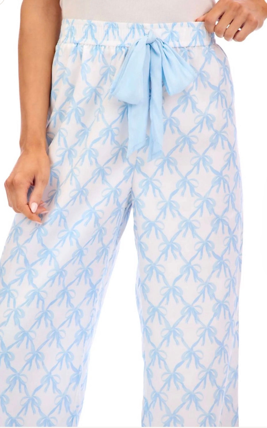Mudpie bow pajama pants