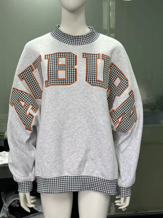 Auburn and Alabama spirit mockneck