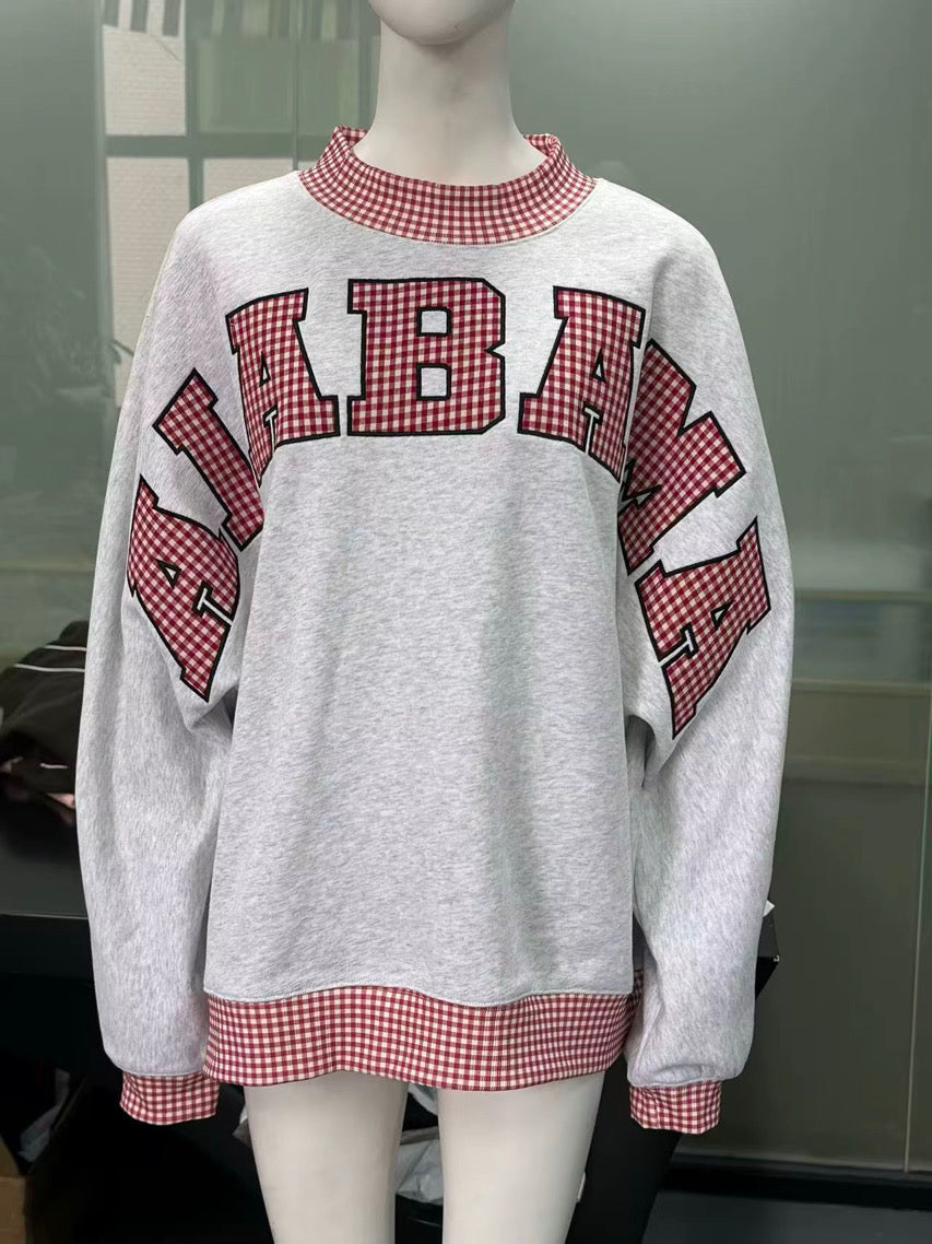 Auburn and Alabama spirit mockneck