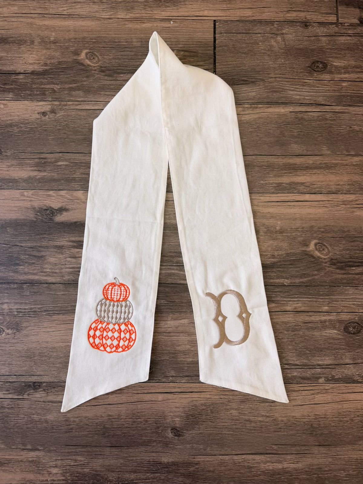 Pumpkin wreath sash