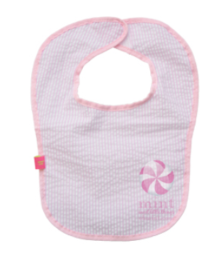 OhMint Seersucker Bib