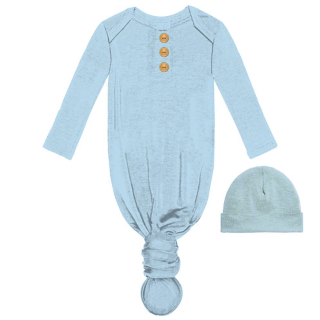 Infant Gown and Beanie Set