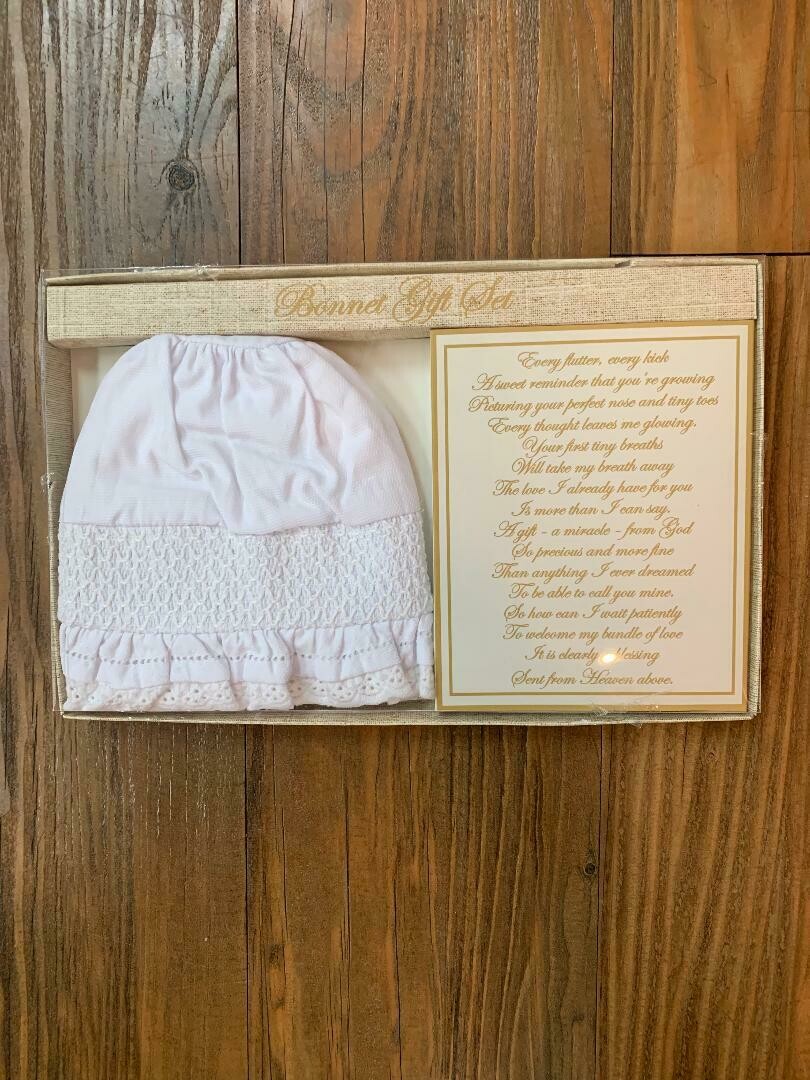 Christening Baby Bonnet