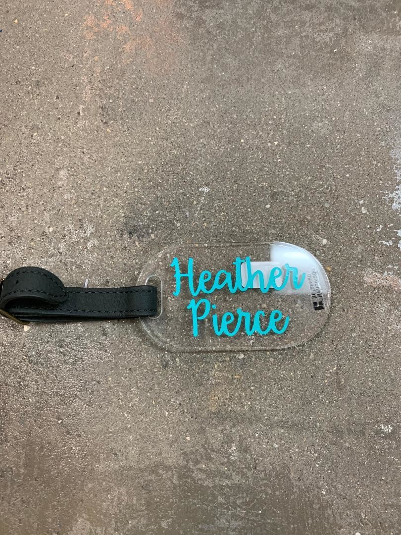 Acrylic Luggage Tag