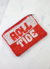 Roll Tide beaded coin pouch