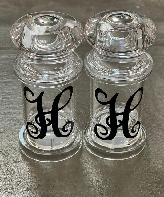 Acrylic Salt and Pepper Shakers