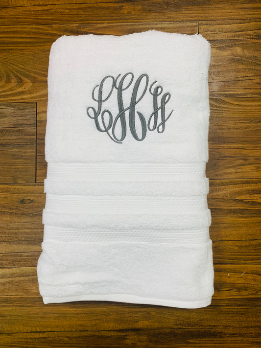 White Cotton Bath Towels